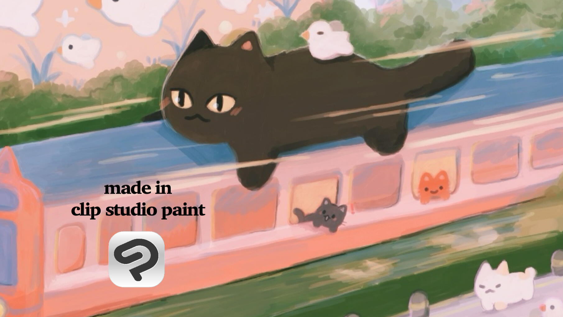 cat goes nyooom CU